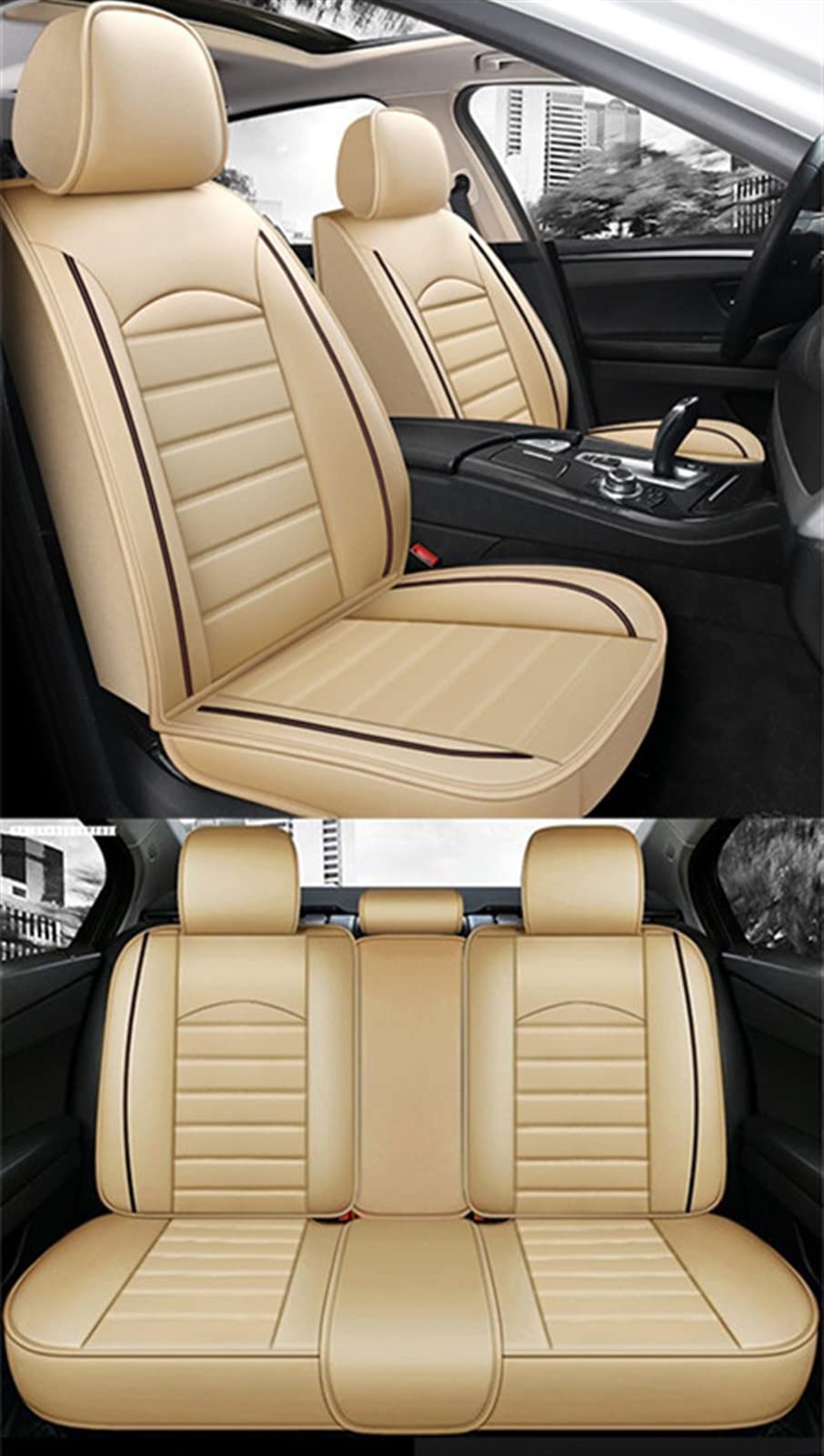 JTWMTY Car Seat Cushion Covers For MITSUBISHI Outlander ASX Eclipse Cross Lancer Pajero Sport V93 Zinger Galant Triton protectors