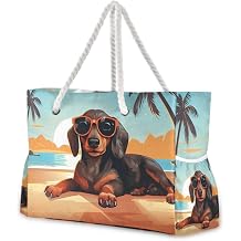 Beach Tote Bags for Women, Turtle Flower Starfish Large Beach Shoulder Bag Pool Bags Purse