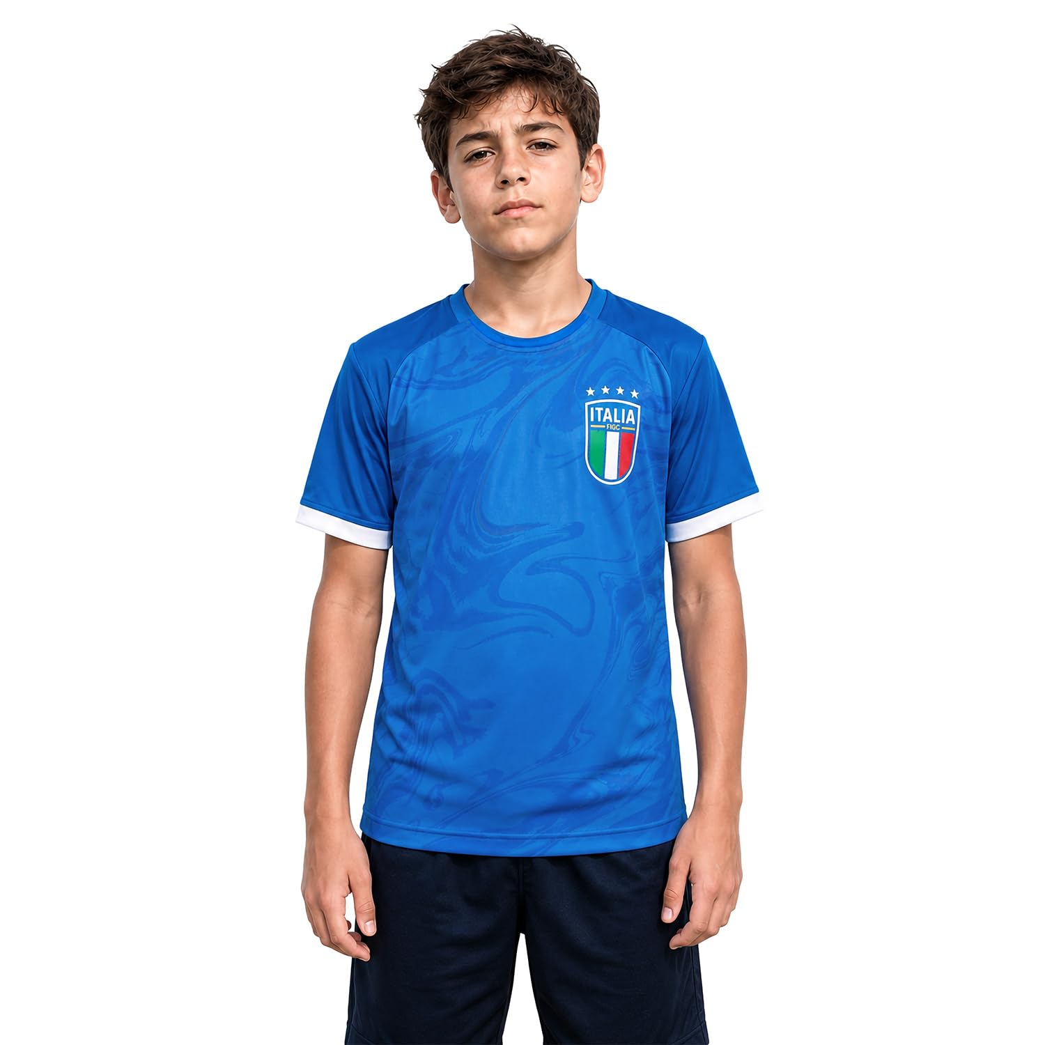 Maglia Calcio Ufficiale - Tricolore - Maglietta Tecnica Bambino e Ragazzo vestibilità Regular