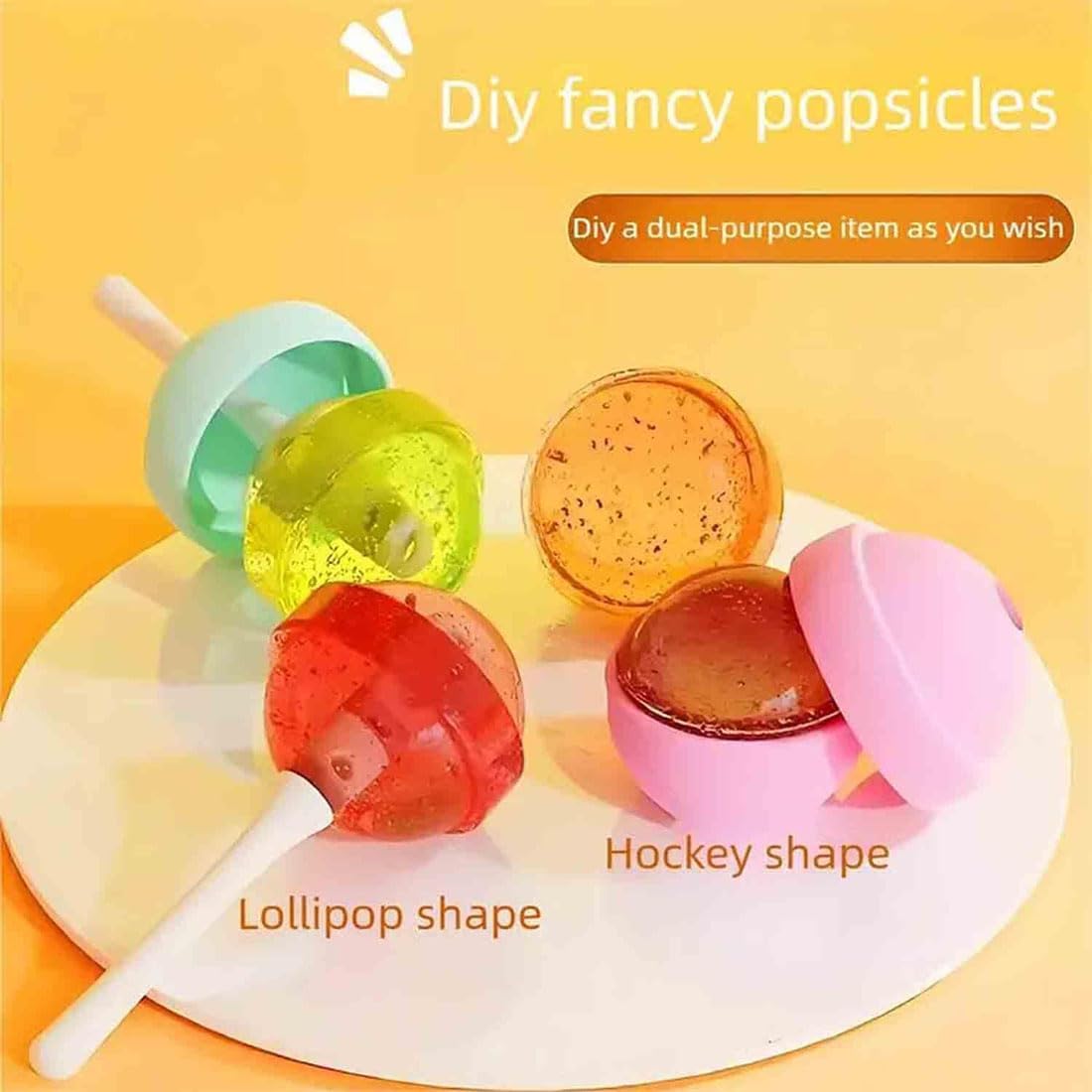 Moldes de helado para piruletas, fácil liberación, grado alimenticio, para jugos caseros, yogur y golosinas congeladas, juego de 12 moldes grandes reutilizables para helado