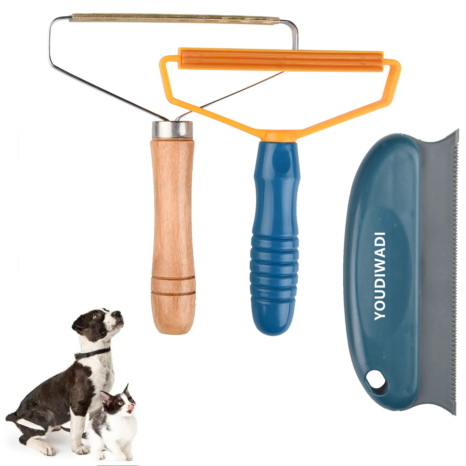 Pet Hair Remover,Reusable Lint Cleaner for Cat and Dog Hair Remover, Hair Ball Fast Epilator to Protect Sofa, Rugs, Pet Towers, Car Mats, Car Seats(3 Pack)