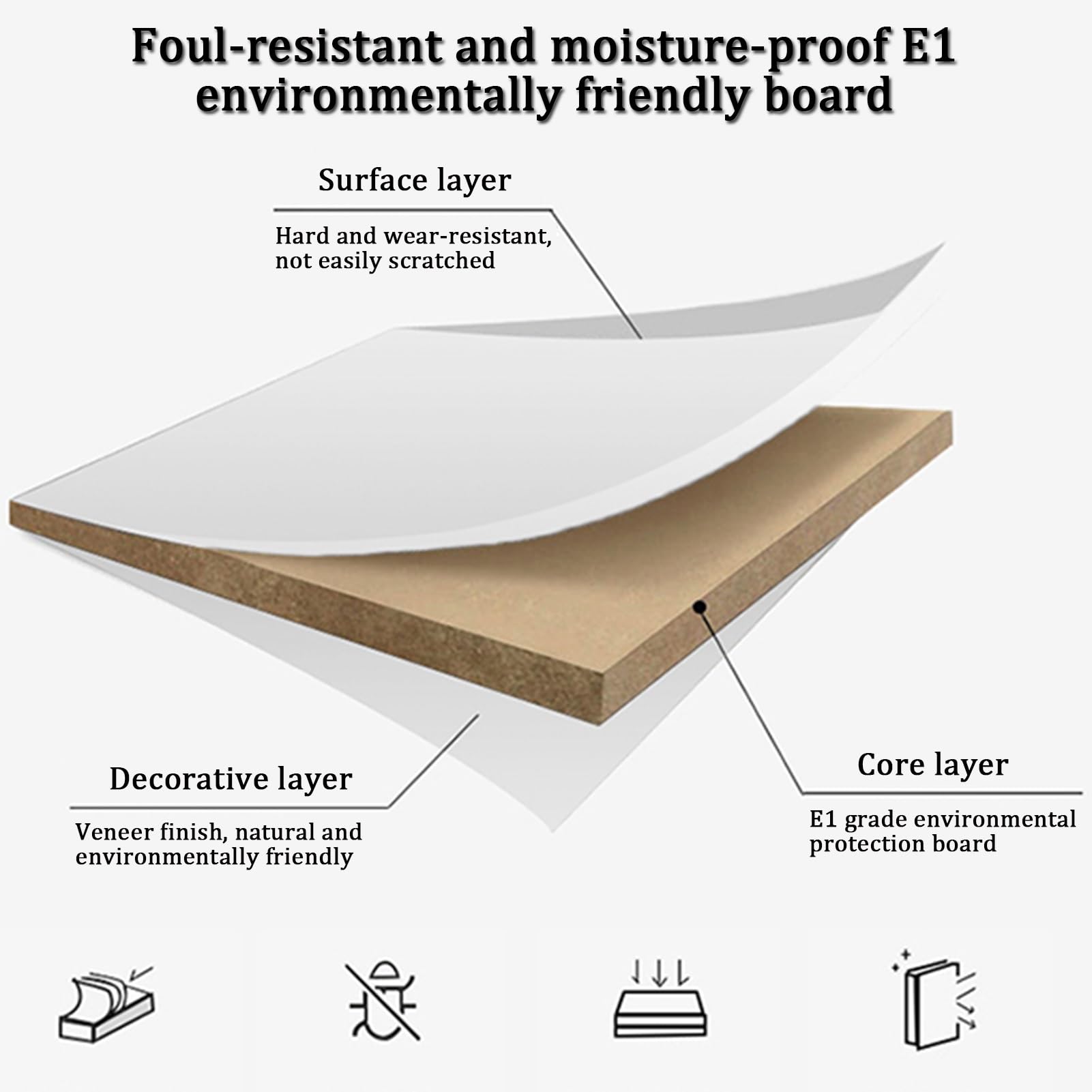 Platzsparender Empfangstisch mit Registrierkasse für Büro & Einzelhandel 140x59x101cm - Ideal für Empfangsbereiche & Kundenservice