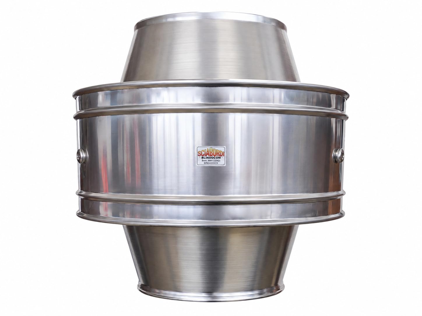 BLINDOCOM Comignolo cappello inox antivento, aspirafumo, attivatore di tiraggio naturale antintemperie antipioggia (250 mm)