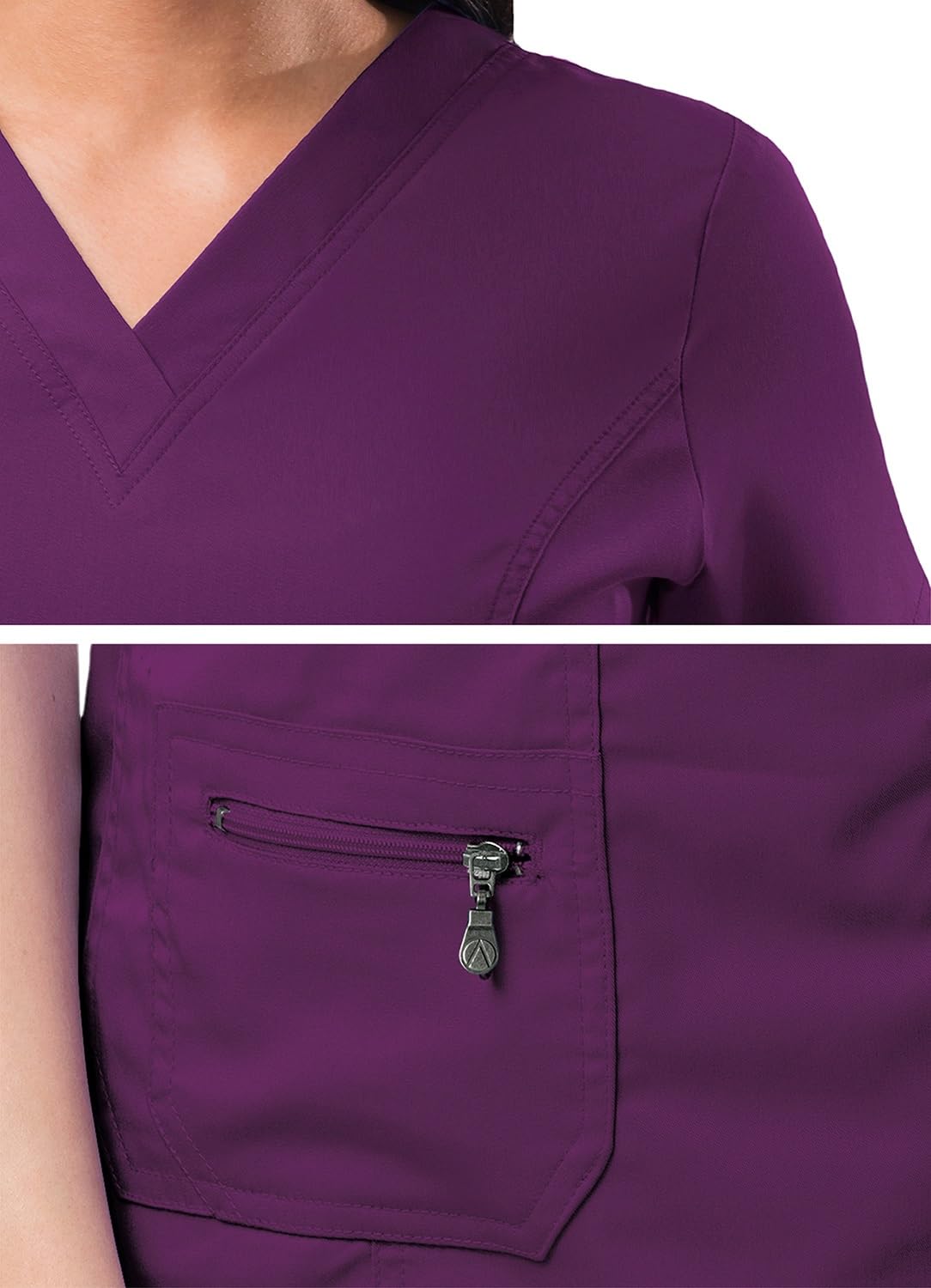 Adar Pro Prendas médicas para mujer Casaca médica cuello en V