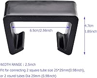 Vista 3 de HUIKANGSHENG Clips de mimbre para muebles de patio, clip de sofá para silla, conector seccional para jardín al aire libre, abrazaderas de ratán