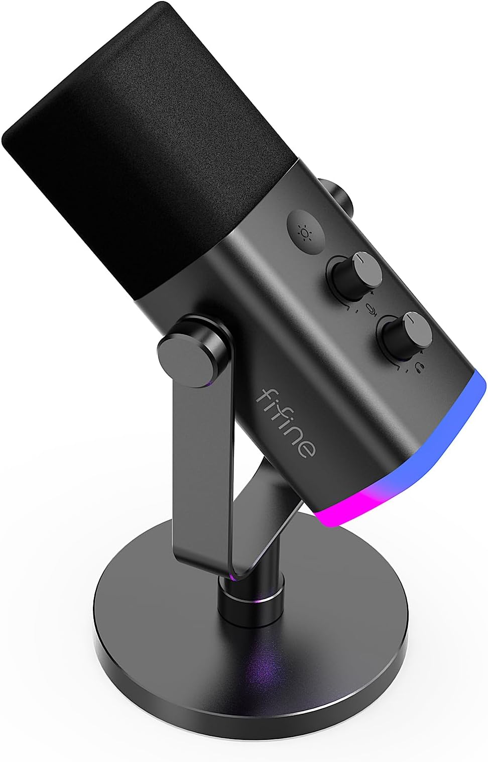 FIFINE XLR Streaming Mikrofon mit Arm für Podcast Studio, USB Dynamisch ...