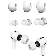AirPods Pro - Pro 2. Nesil Uyumlu Silikon Yedek Kulak Ucu 3  ift Boyut-S/M//L Beyaz