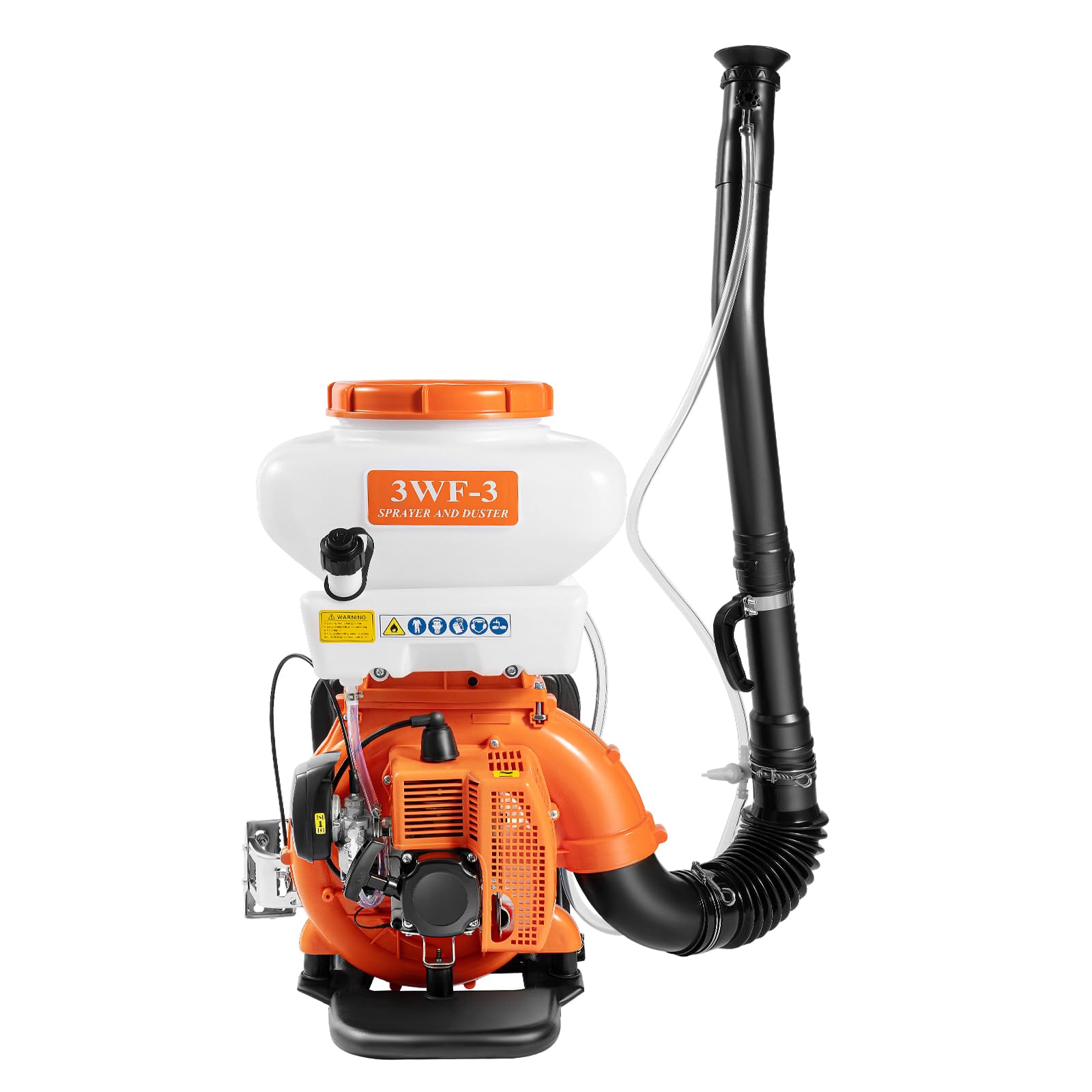 Pulverizador de mochila de 14 l, 2,13 kW, motor de gasolina de 2 tiempos, alcance de 12 m, para agricultura, bienestar animal