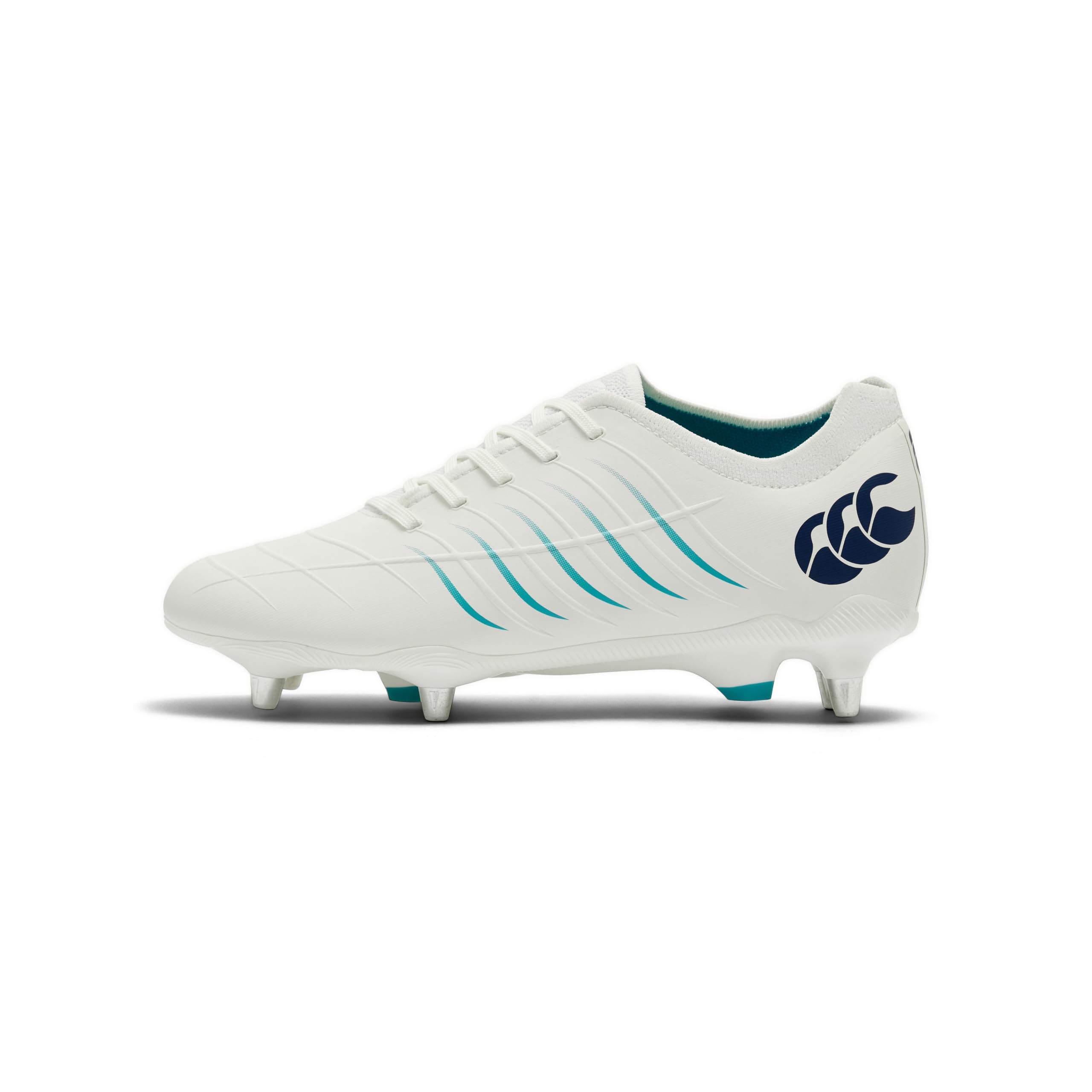 Canterbury Men's White Phoenix 2 Pro Soft Ground Rugby Boots in Size 10, Sports Direct