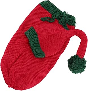 Hemobllo Terno Recém-Nascido Adereços Kit De Artesanato Para Roupas Adereços De Fotografia Conjunto Vermelho Roupas Suéter Foto Terno Ternos Trajes Conjunto De Suéter