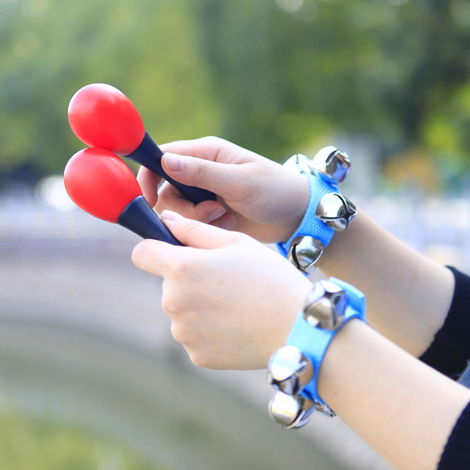 Keenso Strumenti Musicali per Bambini, Set di Percussioni con Tamburello e Battagli Maracas, Dai 3 Agli 8 Anni, Giocattoli Musicali Educativi per Bambini