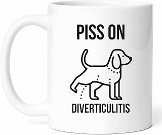 Diverticulitis Recovery Mug - Digestive Health Coffee Cup - Funny Gift From Friends - Gut Tea Mugs - Wellness Cups - 11 Oz Ceramic Gifts For Birthday, Him, Her, National Month, Support