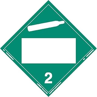 Labelmaster ZT3 Non-Flammable Gas Hazmat Placard, Blank, Tagboard (Pack of 25)