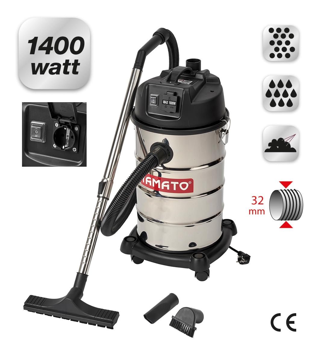 Salone Negozio Online Bidone aspiratore 30 LT per Giraffa levigatrice solidi e liquidi con scuotifiltro specifico per polveri carpenteria