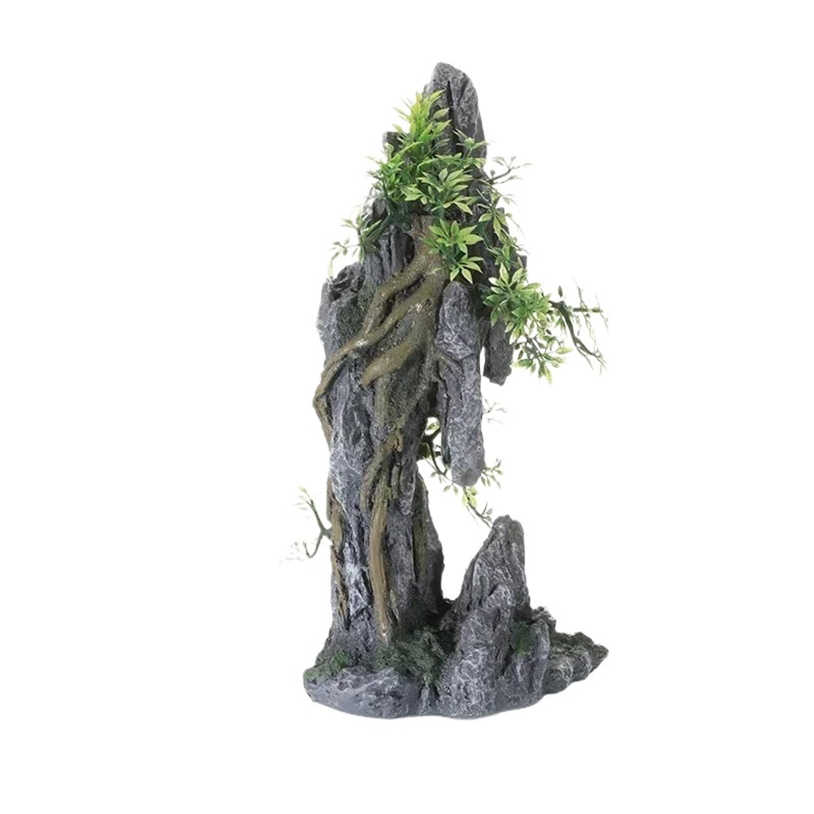 Decorazioni per Acquario Acquario Paesaggio Giardino roccioso Decorazione Piante acquatiche Pietre Ornamenti in resina d'interni Accessori for acquari