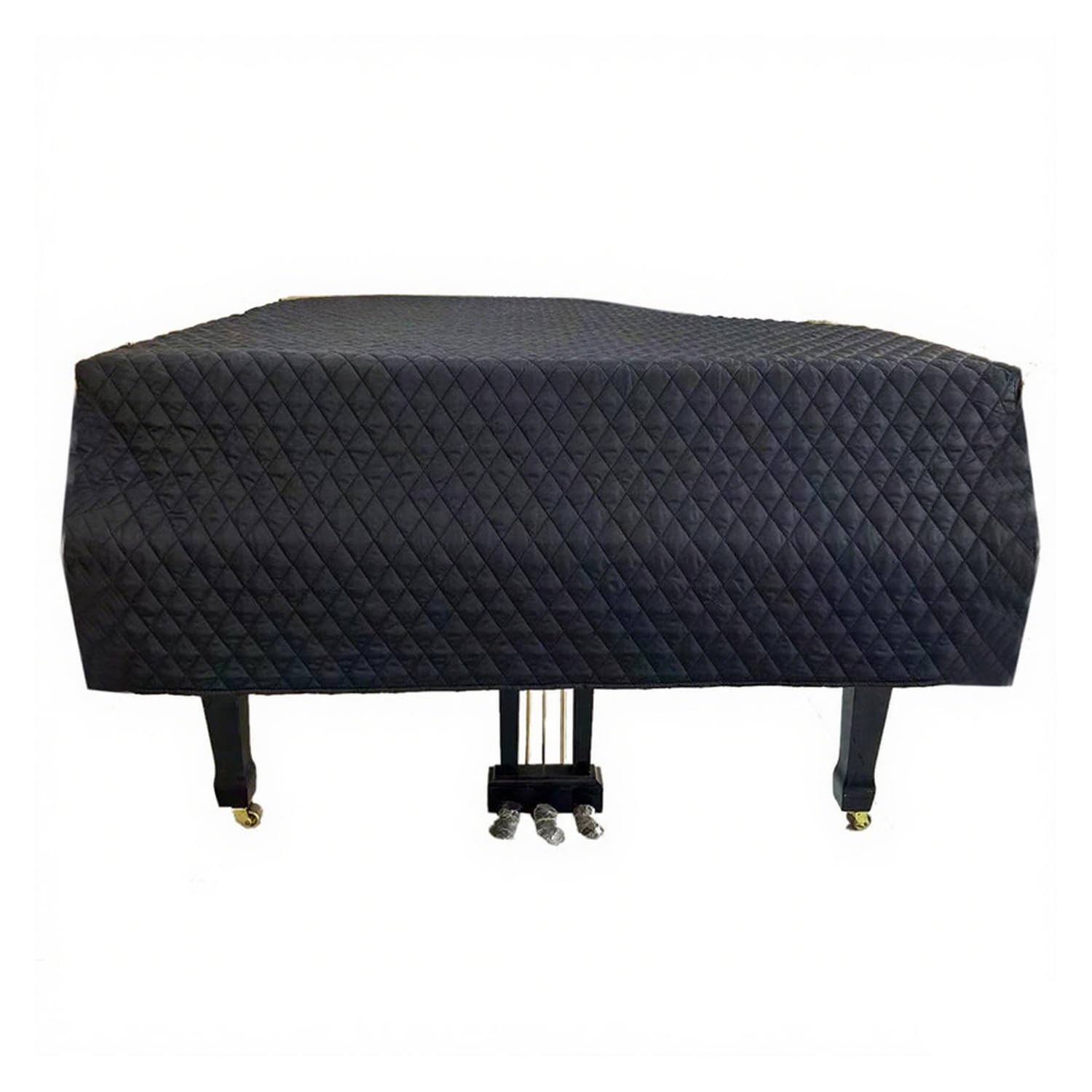 Copertura Impermeabile per Pianoforte a Coda,Fodera in Cotone Spesso,Decorazione di Accessori,Nero,160cm