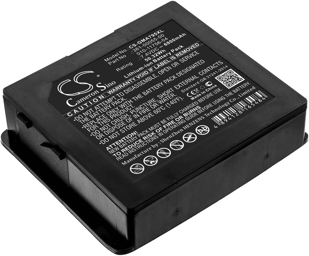 Cameron Sino New 6800mAh / 50.32WhReplacement Battery for Garmin Aera 795, Aera 796 010-11756-04, 361-00055-00