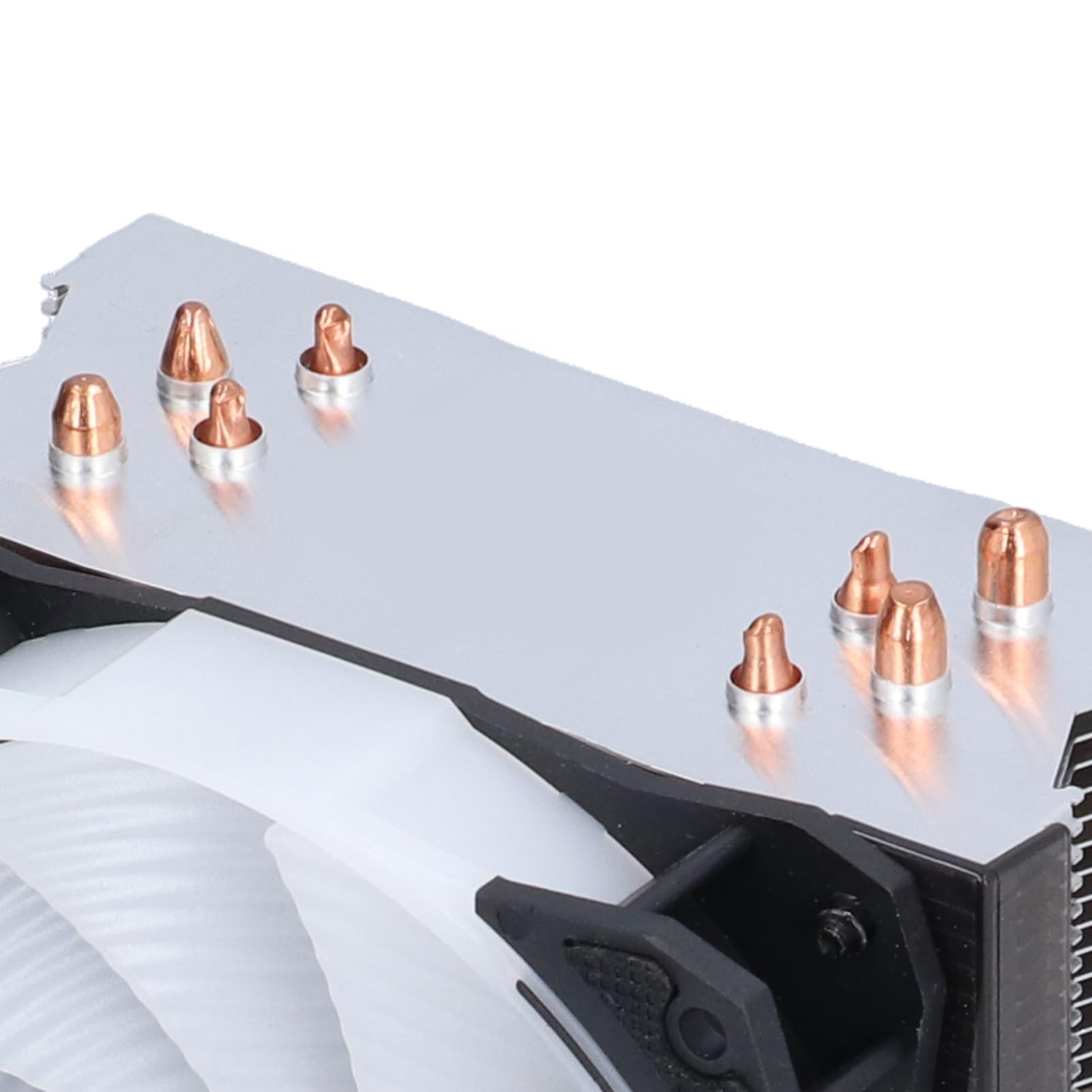 Enfriador de CPU Cobre puro 4 tubos de calor Ventiladores de enfriamiento de CPU para computadora silenciosos 1300 RPM Disipación de calor eficiente de bajo ruido para CPU de