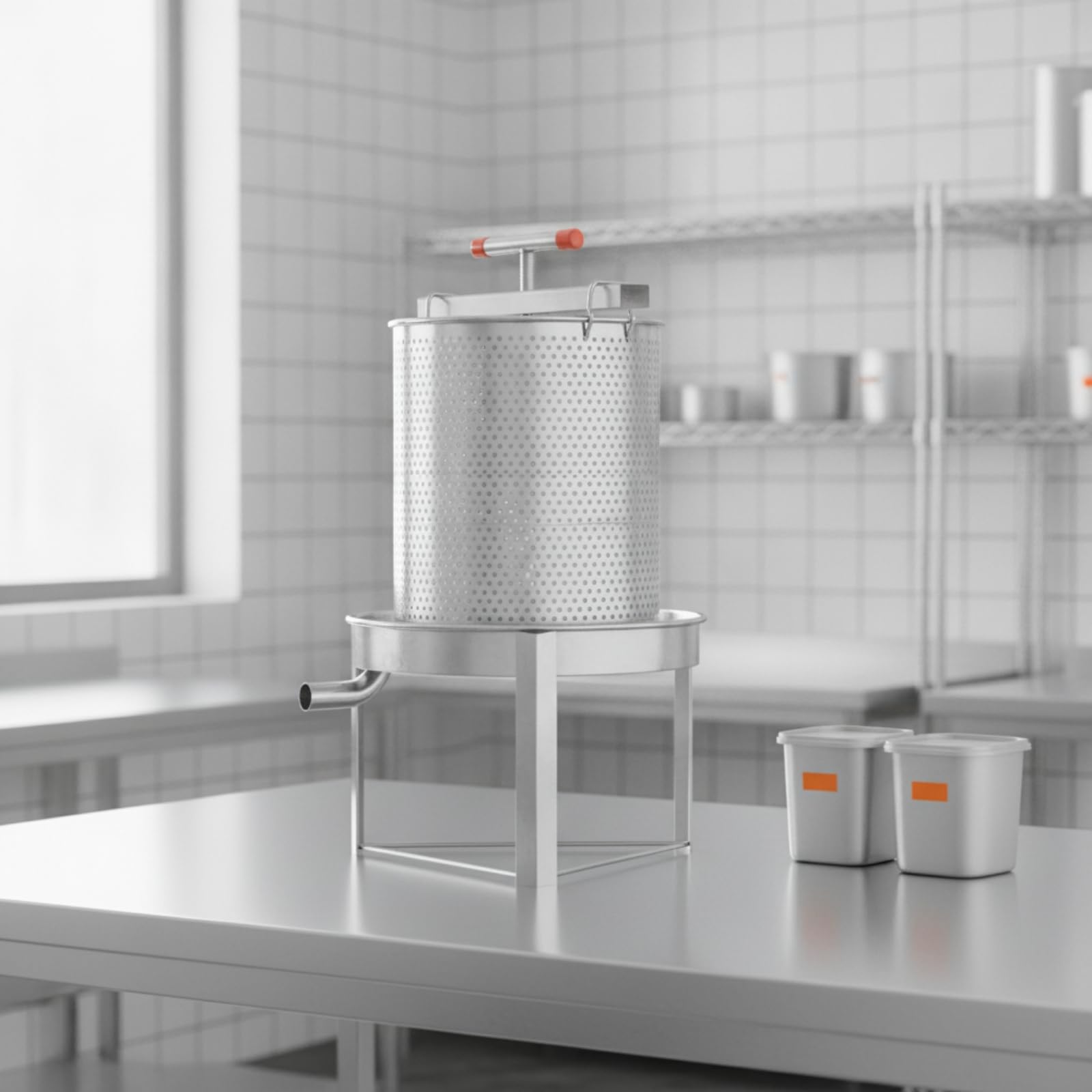 Smielatore Manuale Estrattore di Igienico Torchio per Laboratorio, 18 Litri