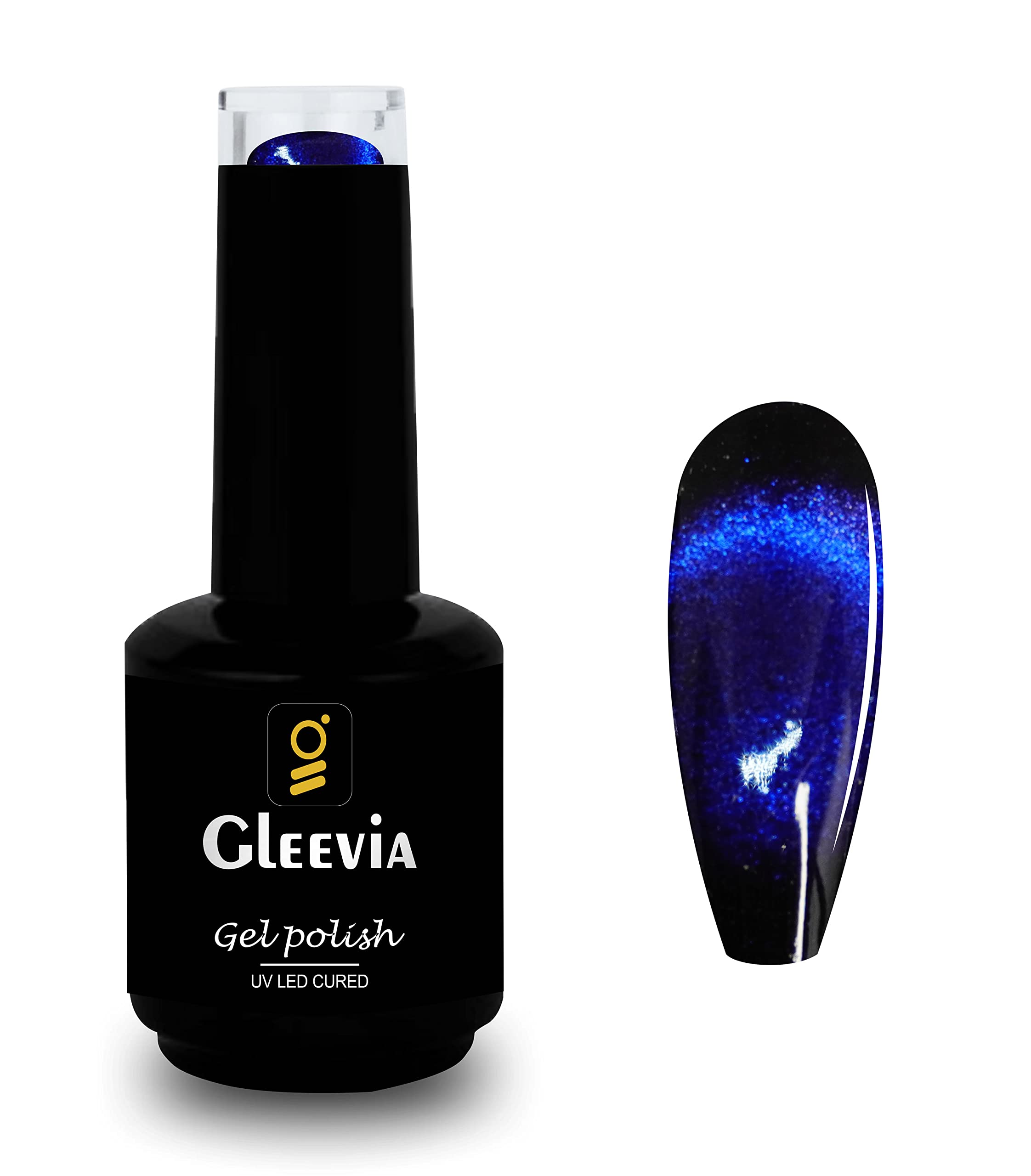 Gleevia 9D Cateye Uv Gel Nail Polish | Magnetic 9D Gel Nail Polish Soak-Off Uv Gel Diy For Professionals (9D-06), Glossy Finish, 8 Ml,15 Ml