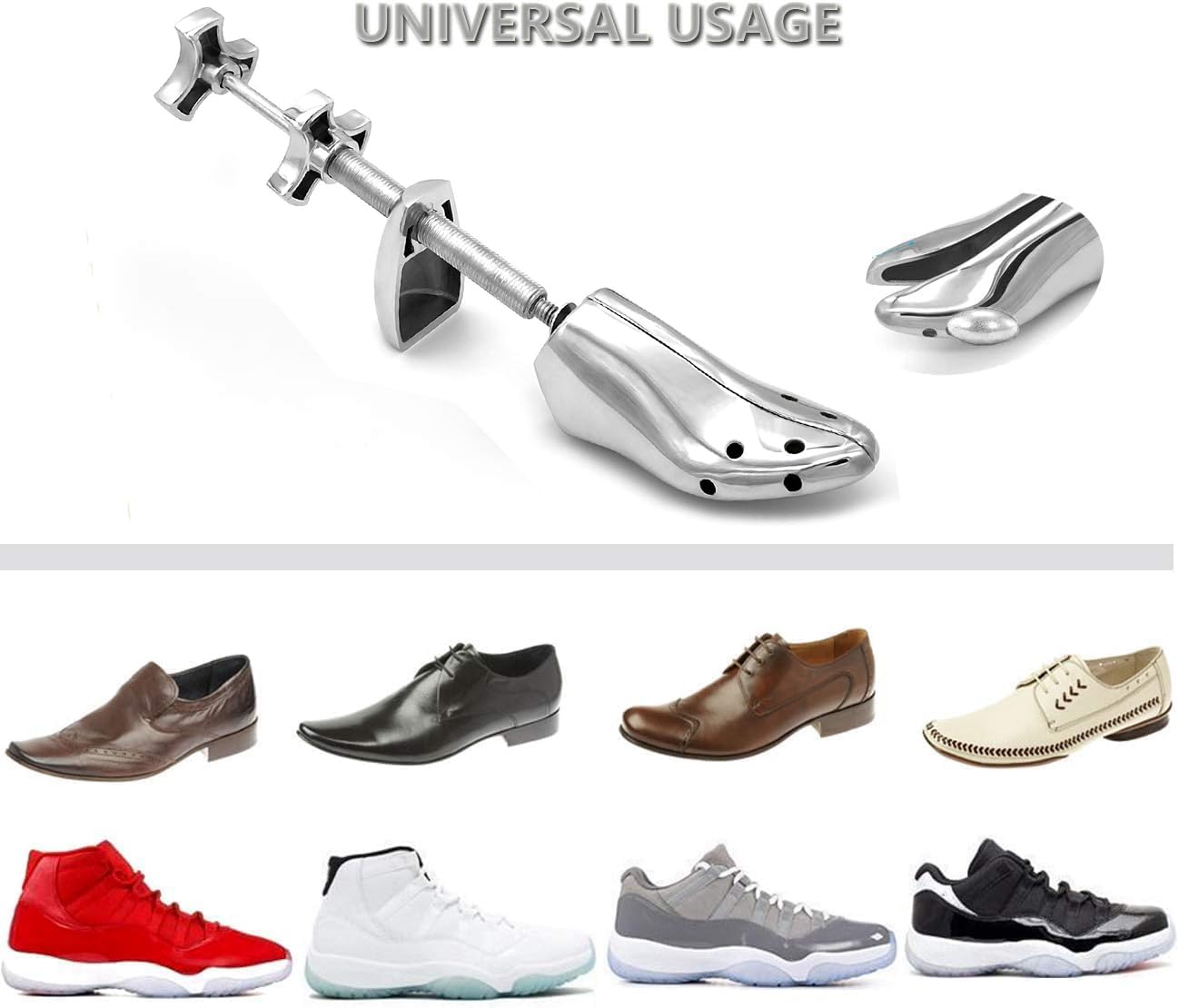 Professional Metal Shoe Stretcher Adjustable Width and Length Shoe Stretcher Widener Expander