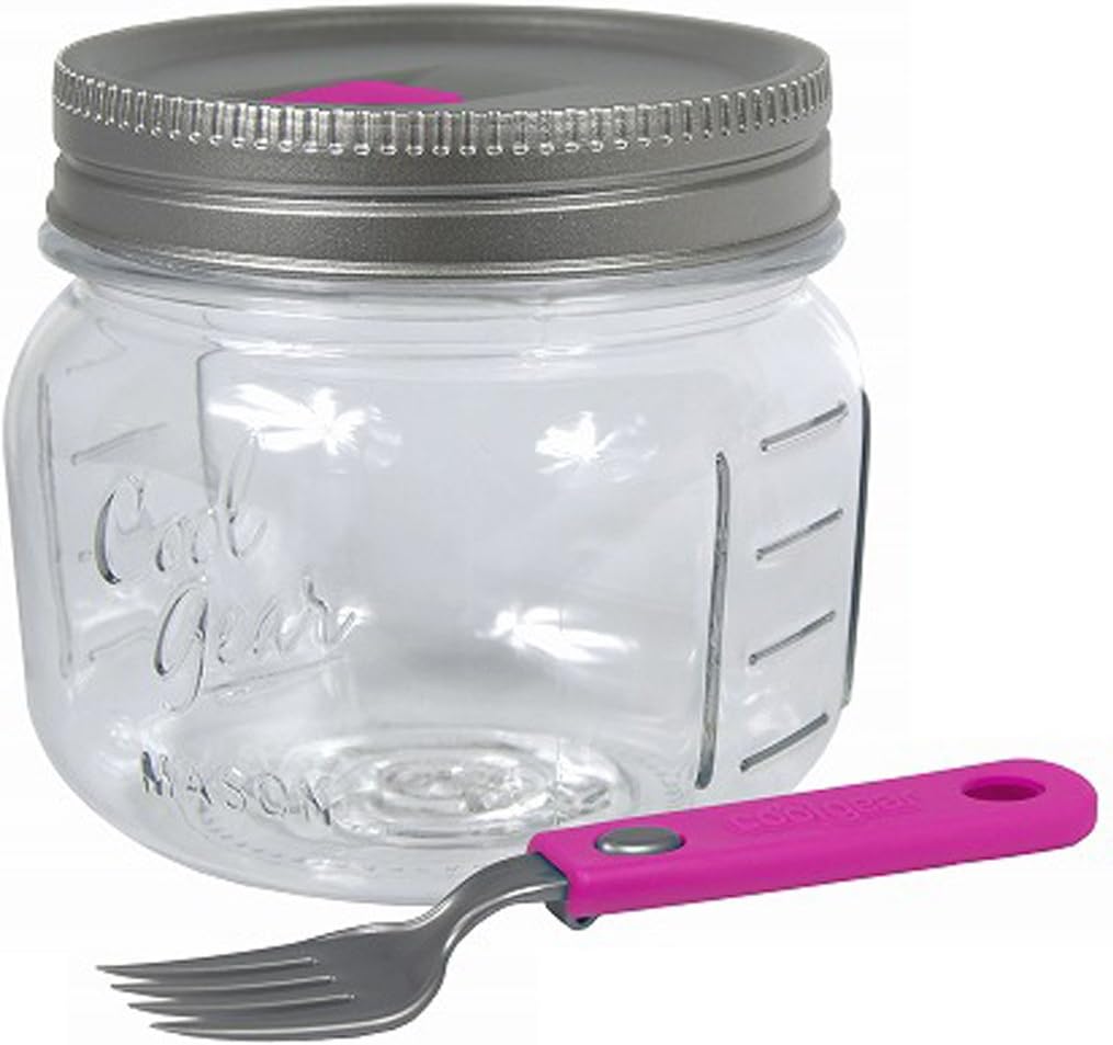 COOL GEAR Mason jar food container Pink 1970