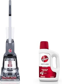 Hoover PowerDash Pet Advanced Compact Carpet Cleaner Machine, FH55050PC + 64 oz Everyday Carpet Cleaner Solution, Deep Cleaning Carpet Shampoo, AH31924