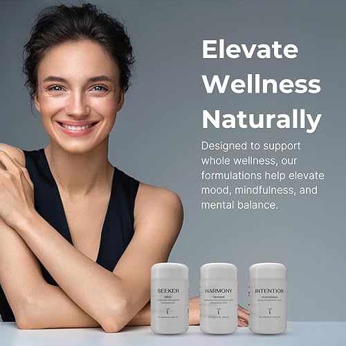 Miniatura 7 de INTENTION Suplemento botánico y de hongos de Setas  Chaga y Cordyceps orgánicos, rodiola y jengibre para apoyar la función cognitiva, el enfoque