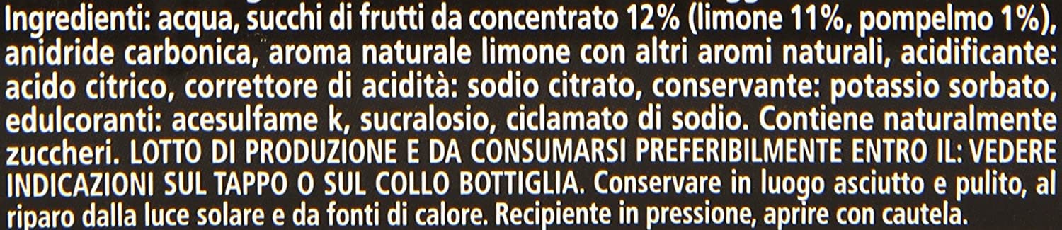 Limone Zero limonada sin azúcar PET 0,6 litros