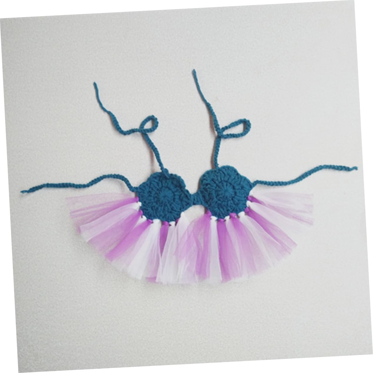 Abaodam 3 Juegos De Accesorios De Fotografía Infantil Hechos A Mano De Sirena para Recién Nacidos Ropa para Bebés Detalles De Accesorios Fotográficos