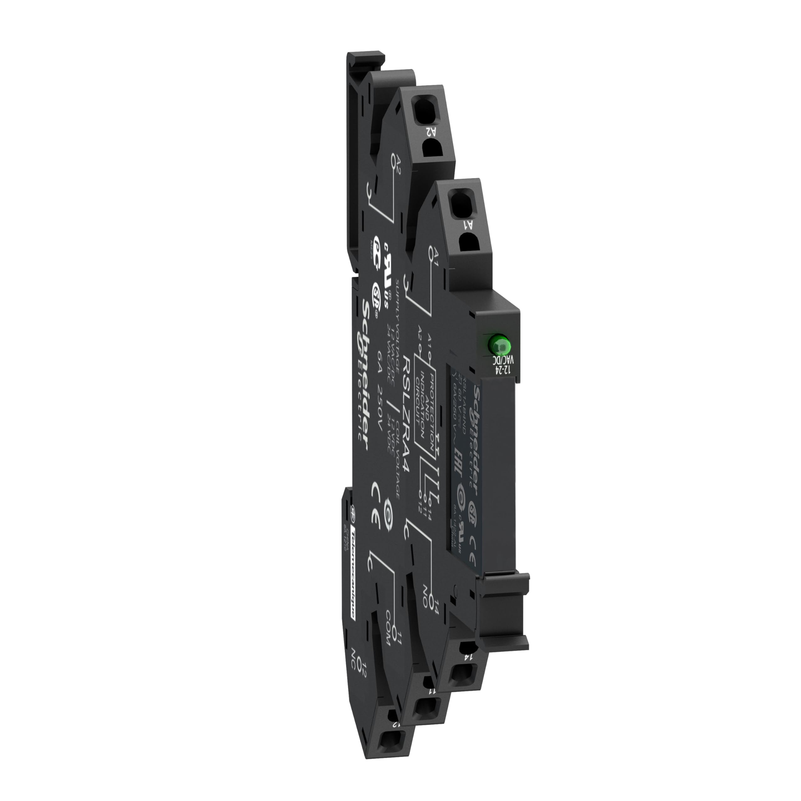 Schneider Electric RSL1PRBU plug-in Relay 24V 6A 1 changeover