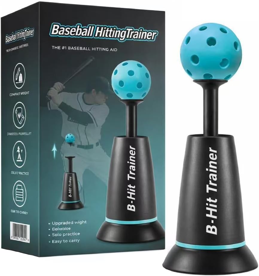 Baseball Training Tee Popper — Pop Up Hitting Tee for Perfect Swings, Self Pitching Baseball Trainer