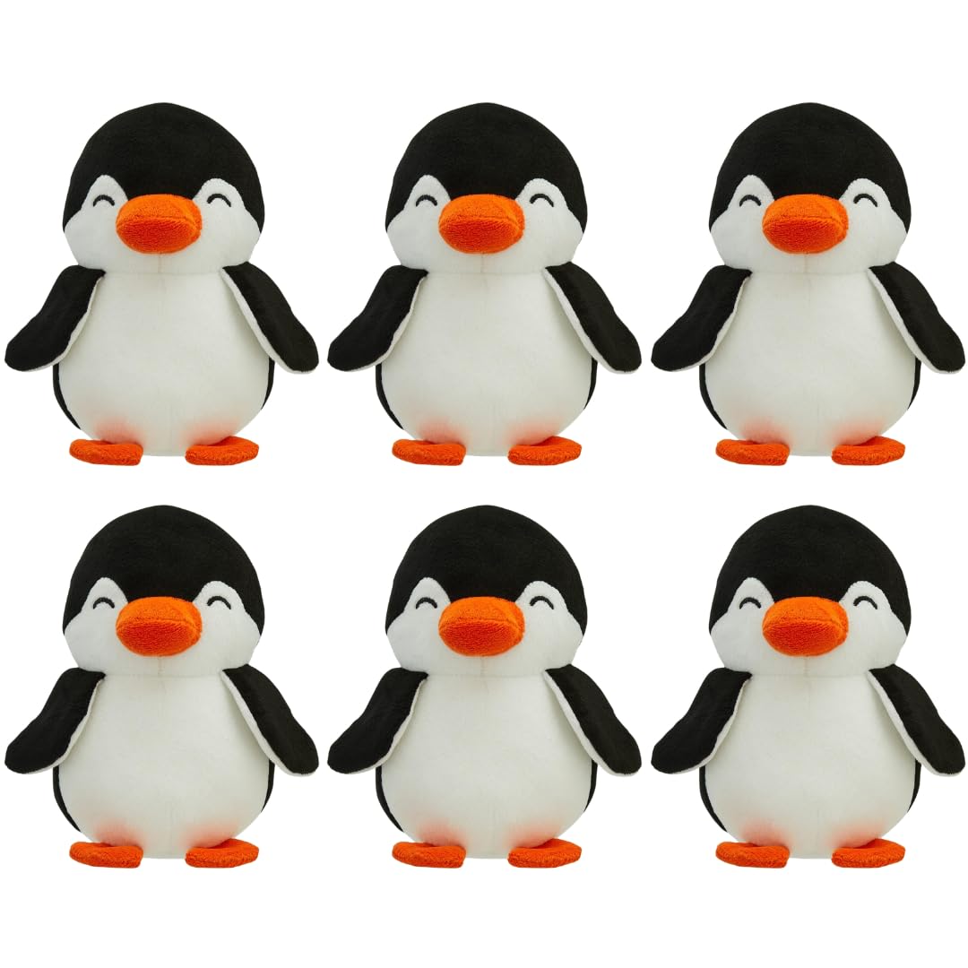 Storio Birthday Party Return Gift Pack of 6 Penguin Plush Toys | Kanjak Gift for Girls Pack of 6 | Kanya Pujan Gifts Set of 6 | Navratri Gifts for Kanya Toy Set-image-32