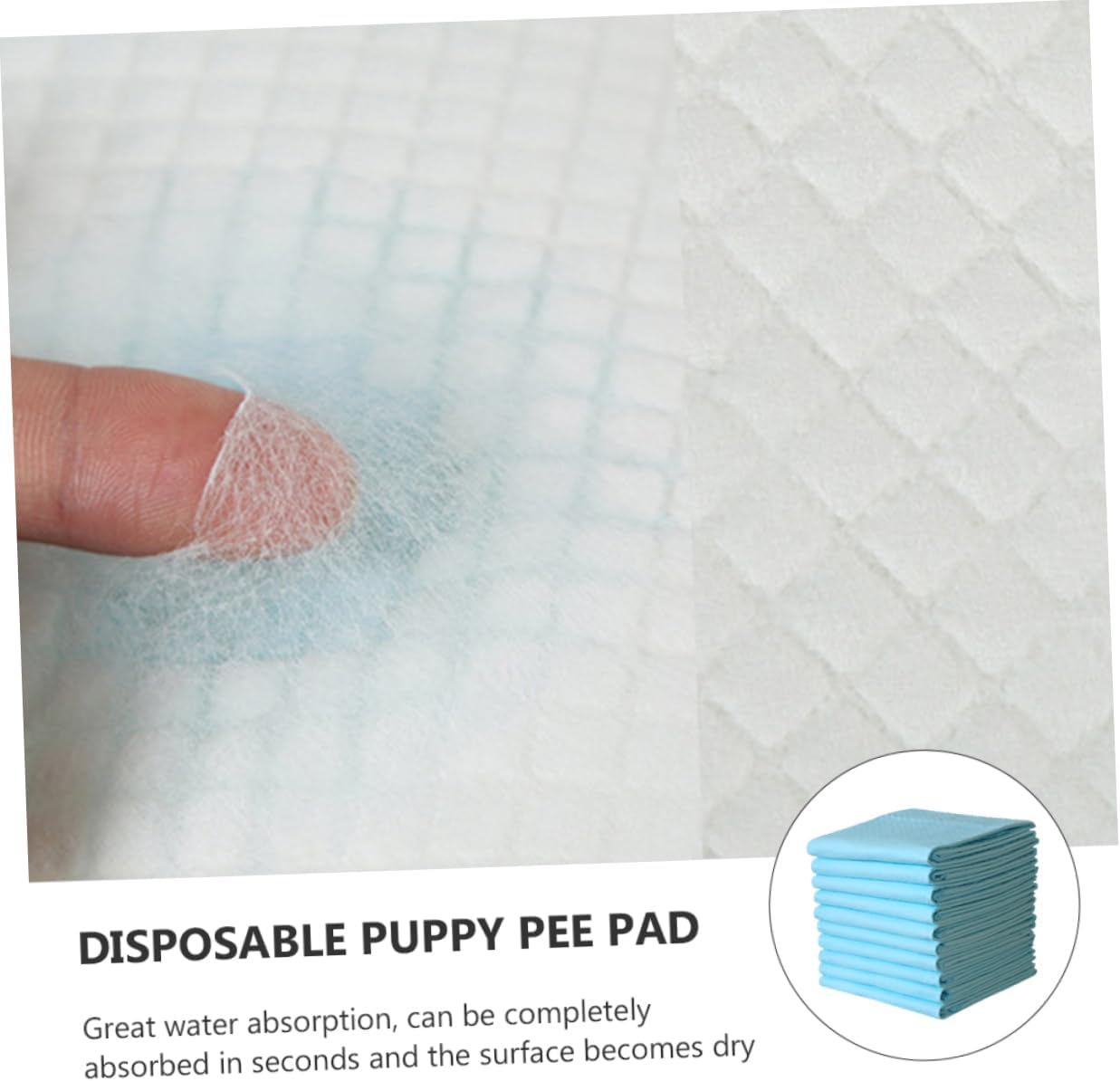 VICASKY 10pcs Disposable Bed Pads for Elderly and Pets Absorbent Incontinence Changing Pads for Nursery Postpartum and Potty Training Use