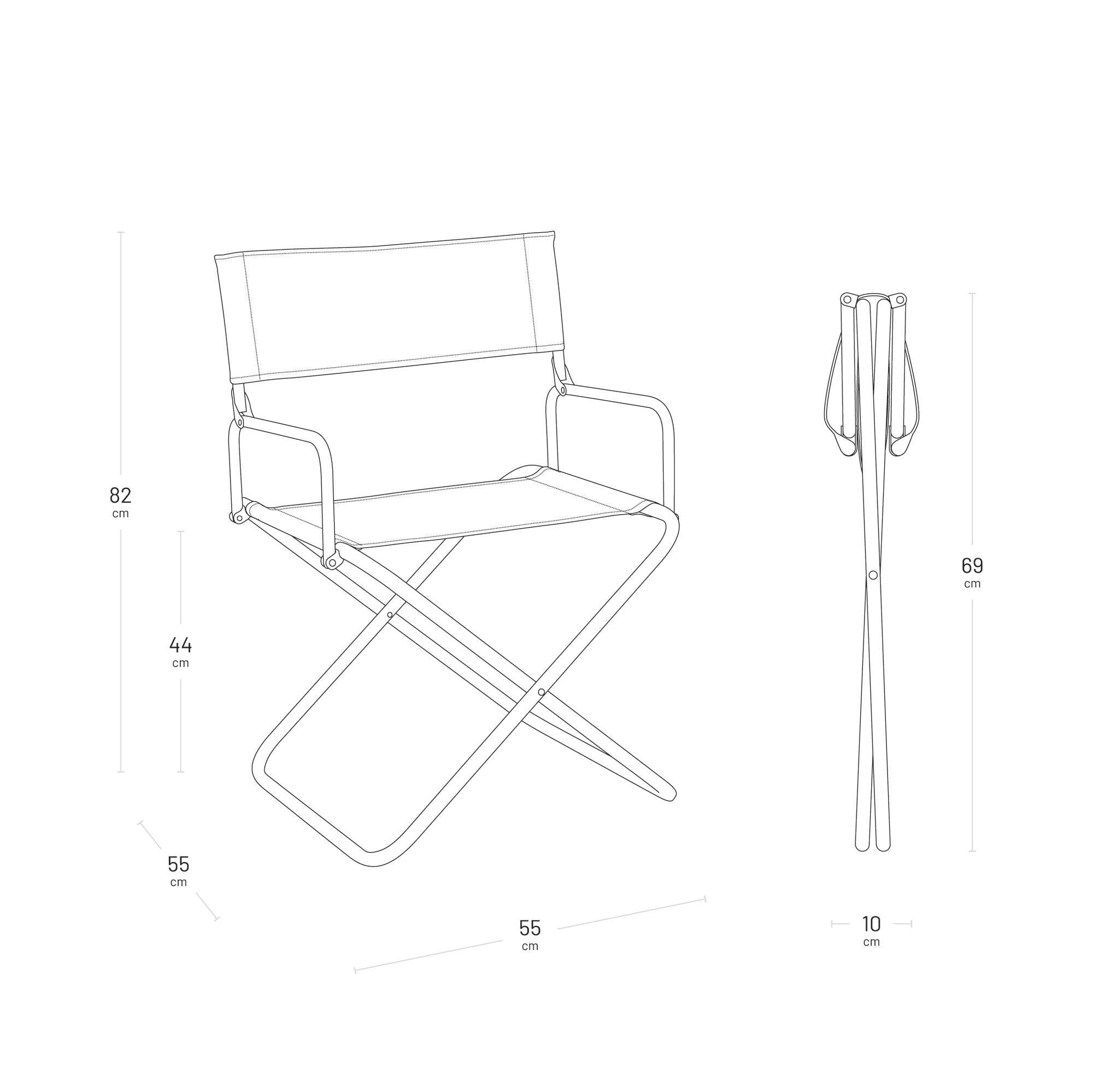 Lafuma Regiestuhl mit Armlehne FGX XL Velio® Mix Brume