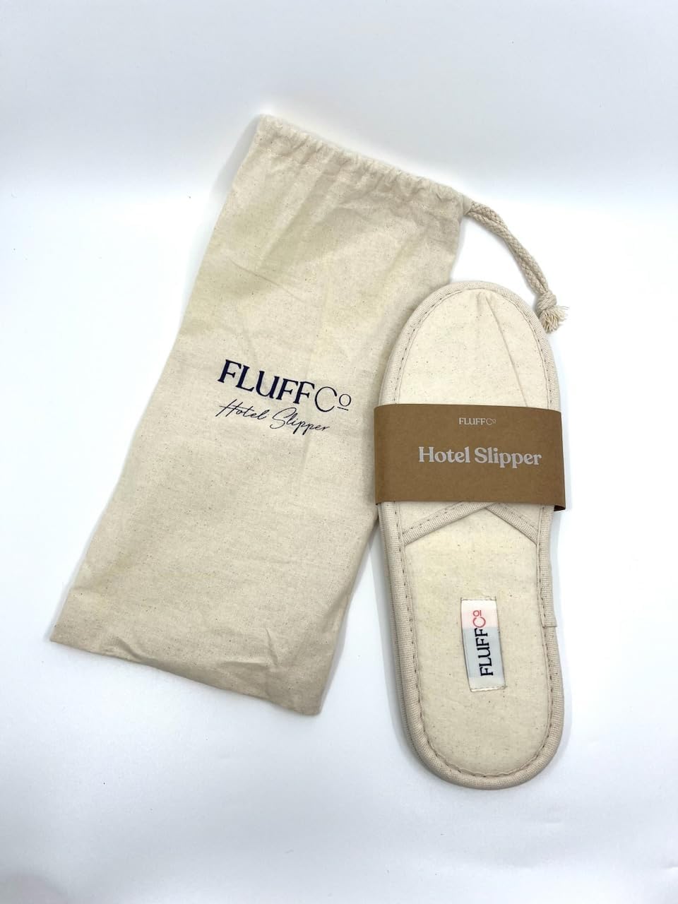 FluffCoホテルスリッパ。