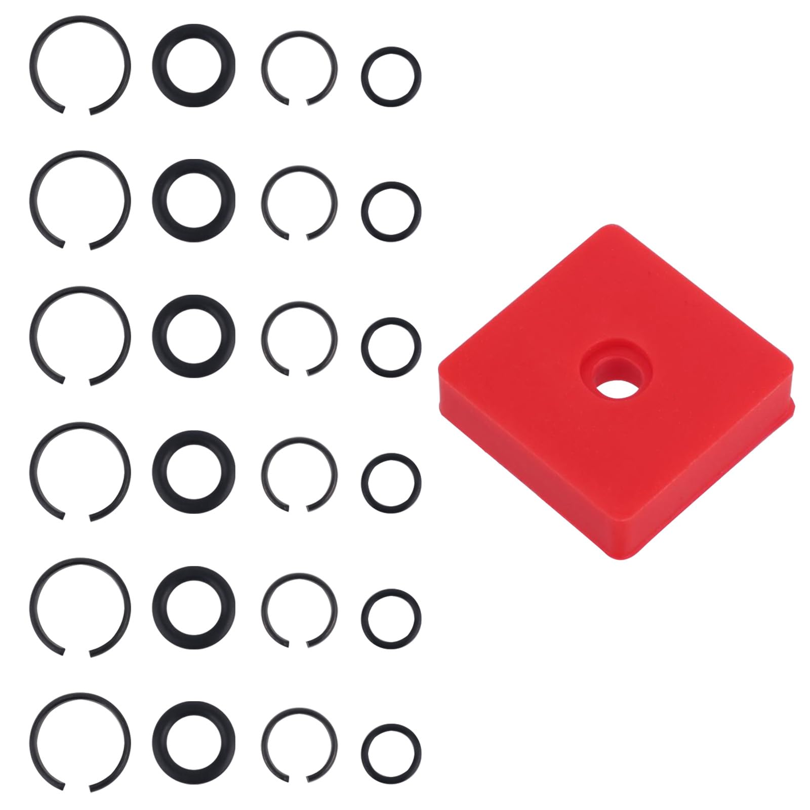 Kit 12 Pezzi Anelli Di Fissaggio E O-Ring Per Avvitatore A Impulsi – Set Da 1/2" E 3/8" Per Chiavi Elettriche E Pneumatiche