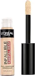 L'Oreal Paris Maquiagem Infallible Corretivo fosco à prova d'água, cobertura total, castanho, 9,8 ml