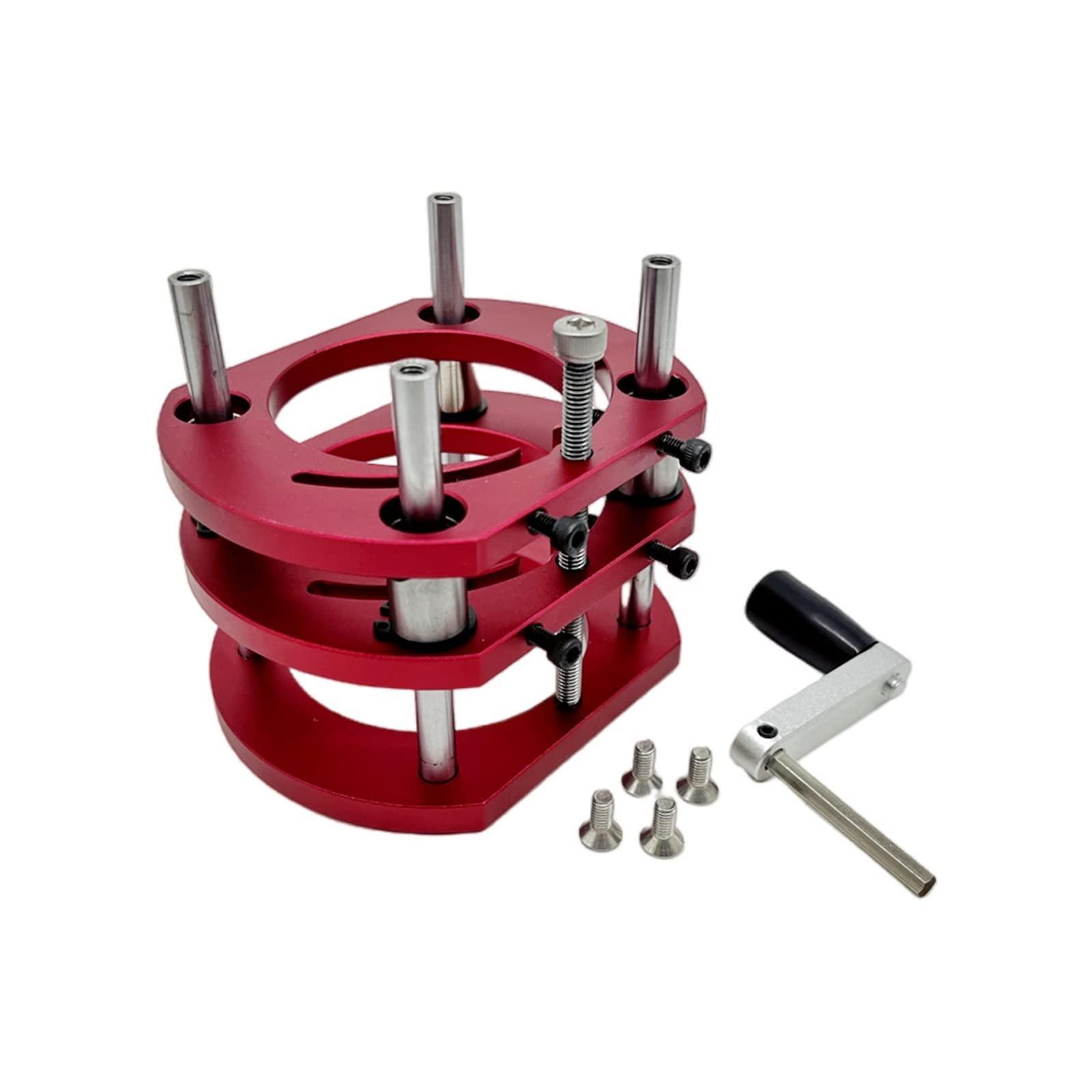 Goniometro Router Lift per motori da 65 mm di diametro - Piano di fresatura per la lavorazione del legno Base di sollevamento per piastra di inserimento - Banchi da lavoro per router di legno Strume
