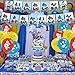 Donald Duck Party Decorations,Duck Birthday Party Supplies Includes Banner - Cake Topper - 12 Cupcake Toppers - 18 Balloons