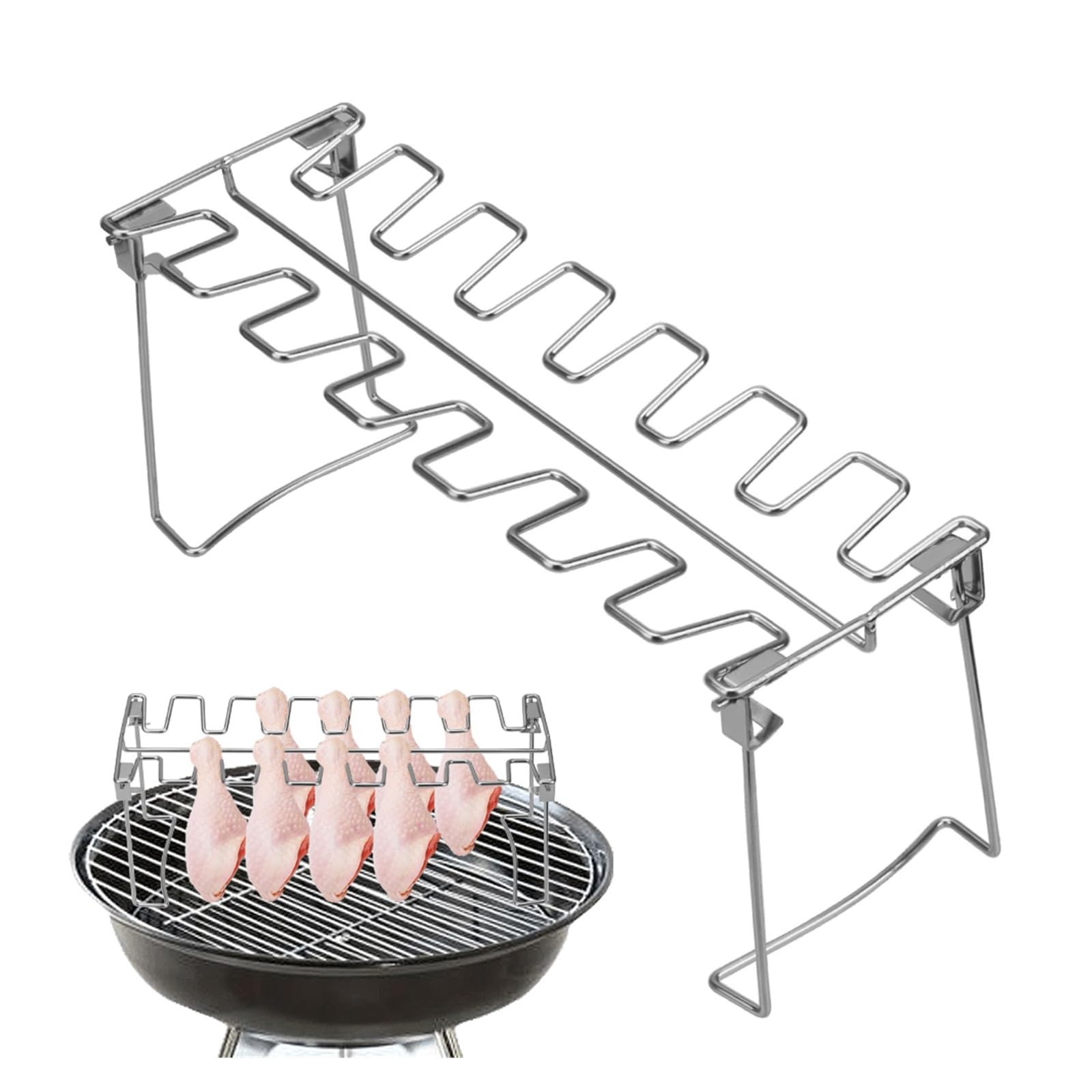 Pata de pollo antiadherente for asar a la parrilla acero inoxidable
