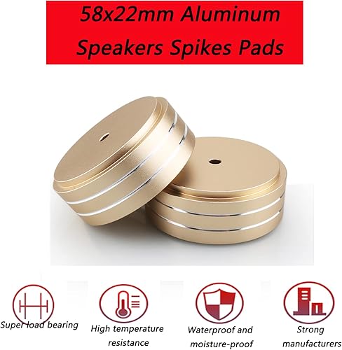 Miniatura 6 de Tertullus 4 pies de altavoz de aluminio HiFi Tocadiscos pies de aislamiento pies de soporte de aluminio Altavoces almohadillas de audio de 2.283 x