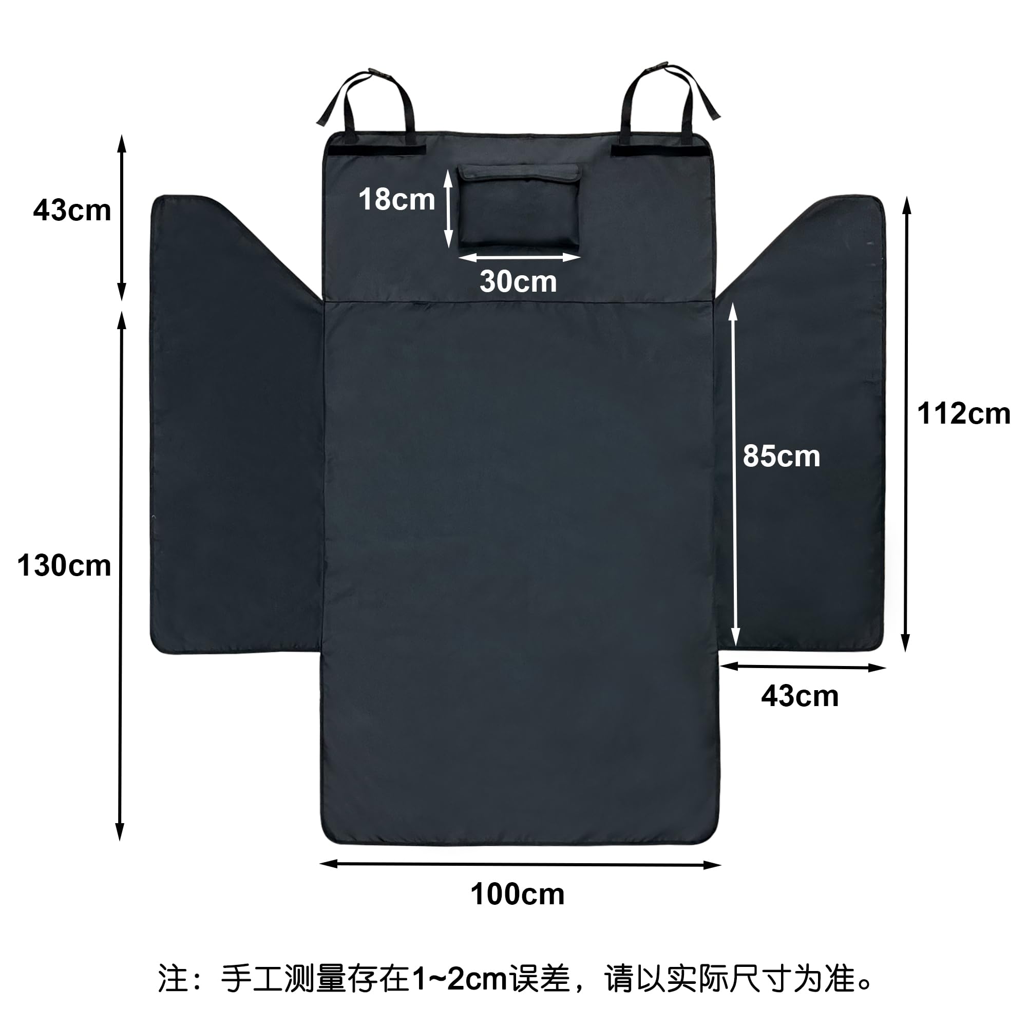 Coprisedile Auto per Cani Tappetino for bagagliaio for cani resistente allo strappo Tappetino antigraffio antiscivolo for animali domestici Cargo Liner impermeabile for SUV for auto di medie dimension