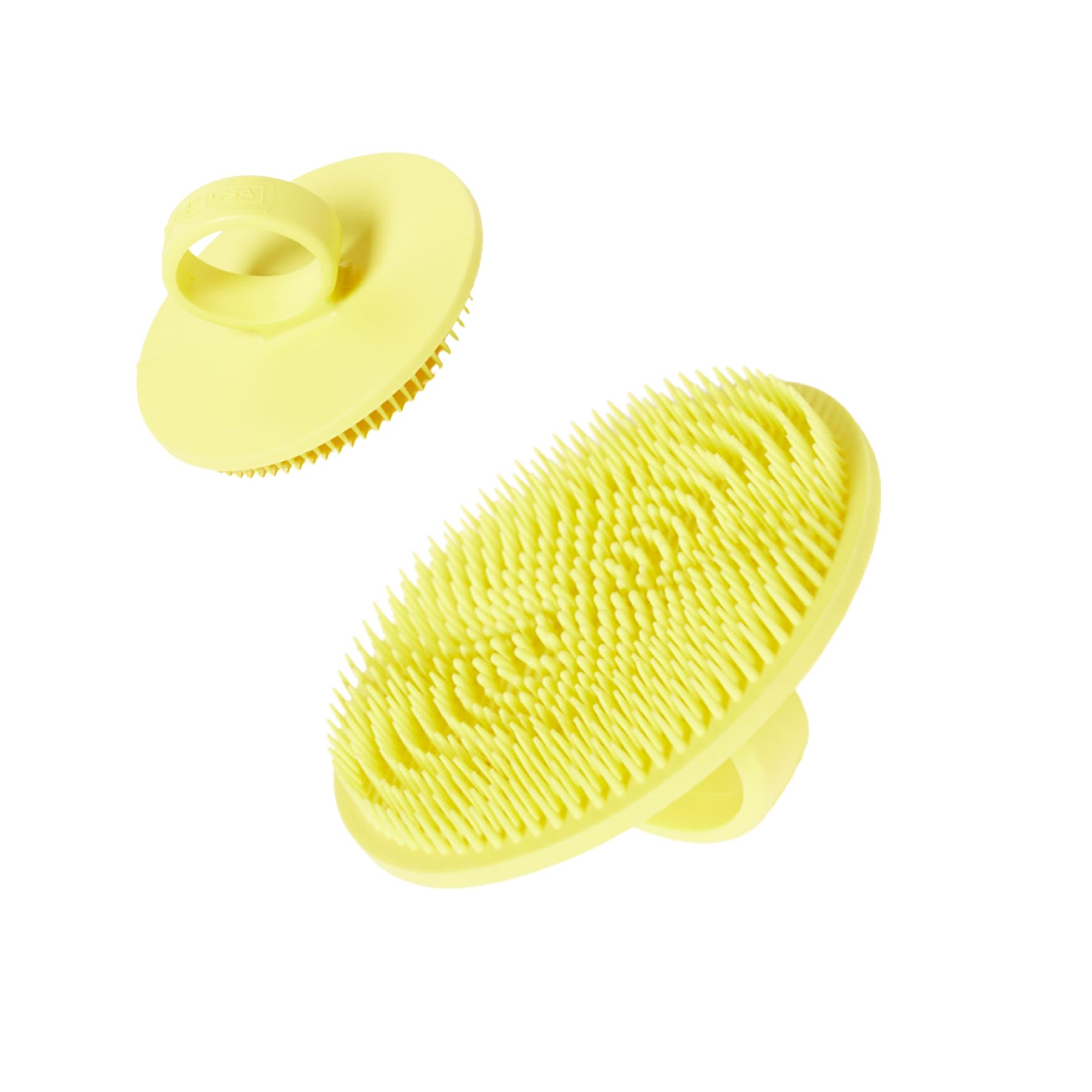 Boie USA Face Scrubber - Handheld Facial Tool, Deep Cleansing Exfoliating Facial Brush. Fights Acne with Gentle, Silicone-Like Bristles, Long Lasting, &amp; Hypoallergenic (Yellow)