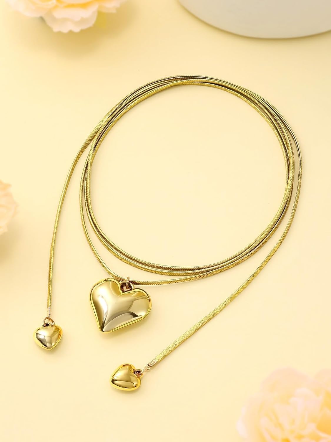 tobyto Minimalist Long Necklaces for Women, Dainty Gold Plated/Silver Simple Layered Y-Shaped Necklace, Adjustable Sliding Lariat Necklace Fashion Jewelry Gift - Image 7