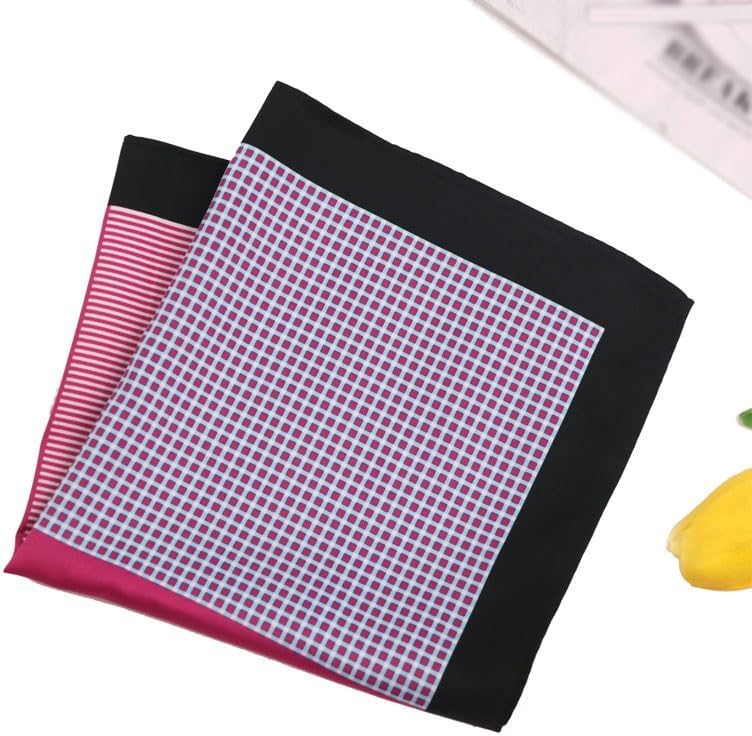 Men's Pocket Square Polyester Silk Printed Silk Scarf Suit Handkerchief Wedding Handkerchief