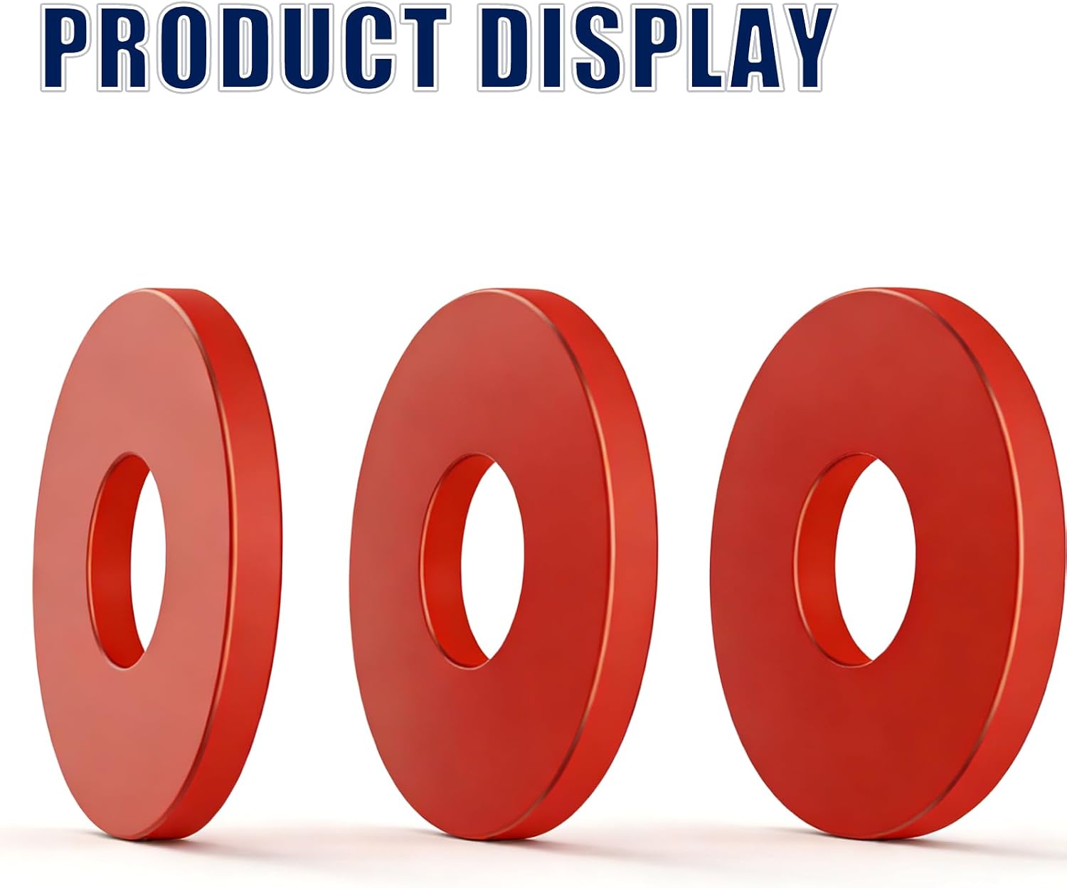 M12 Saddlebag Guard Crash Bars Decorative Spacer Washer Gasket for Motorcycle 1.25" Harley Touring Softail Sportster Engine Guard Highway Pegs Ends 4PCS (Red)