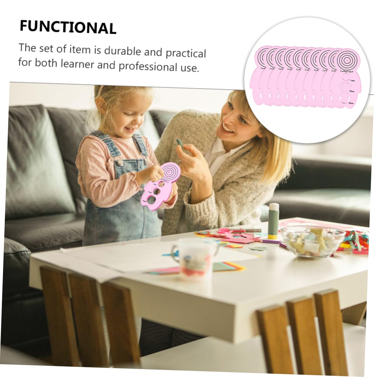 HOMSFOU Sturdy Paper Quilling Tool Kit 10 Pcs Quilling Rolling Tool Perfect for DIY Paper Craft