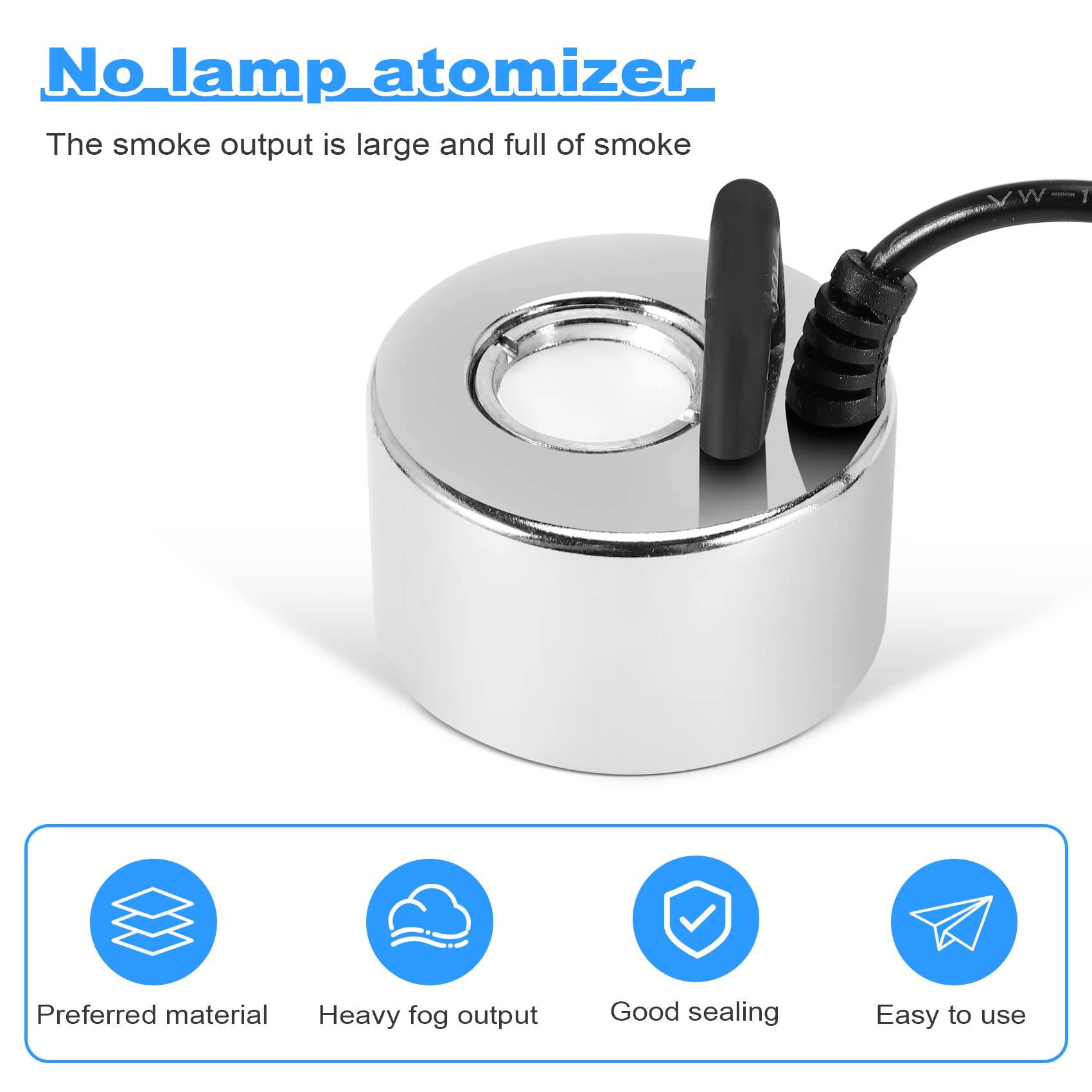 2 Pcs Nebulizzatore per, Ultrasonic Mist Maker, Umidificatore Incubatore Industriale 24 V Atomizer Umidificatore d'Aria per di Halloween e vaso di streghe, Natale