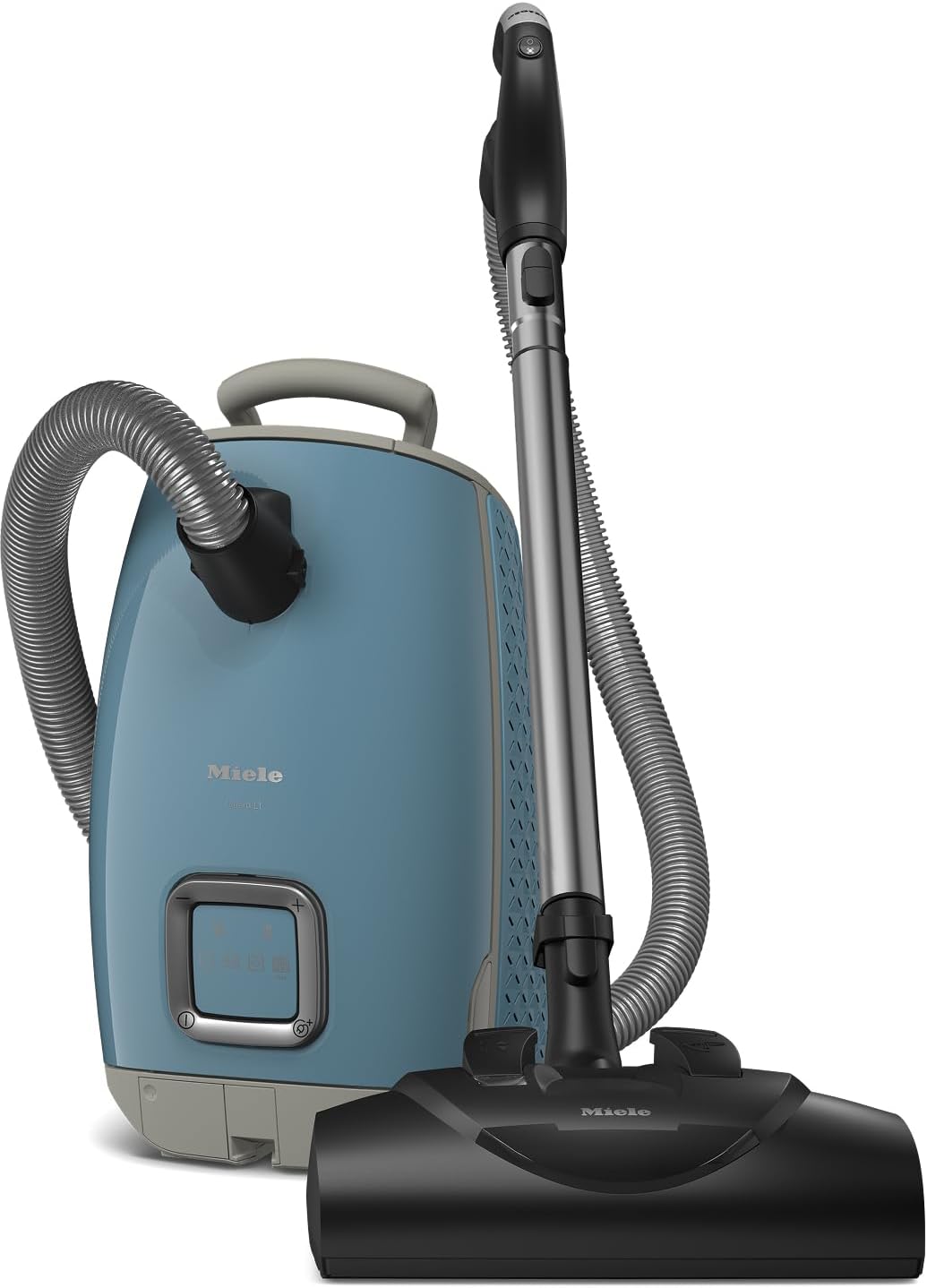Miele New Guard L1 Bagged Canister Vacuum Cleaner with AirClean Filter, Electro Plus Floorhead, AllTeQ Universal Floorhead, LED Display Panel, in Nordic Blue/Space Grey - Image 1 of 9